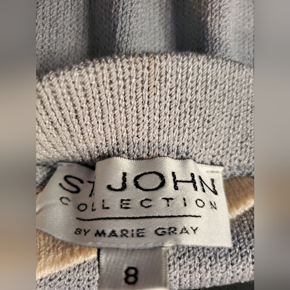 St. John Collection Marie Gray Vintage Skirt Set - Picture 5 of 6